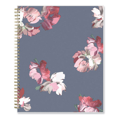 Blue Sky Life Note-it Leah Weekly/monthly Notes Planner Floral Artwork 11x8.5 Gray/pink/white Cover 12-month (jan To Dec): 2025