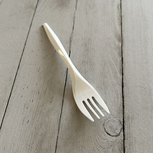 Boardwalk Mediumweight Polypropylene Cutlery Fork White 1000/Case