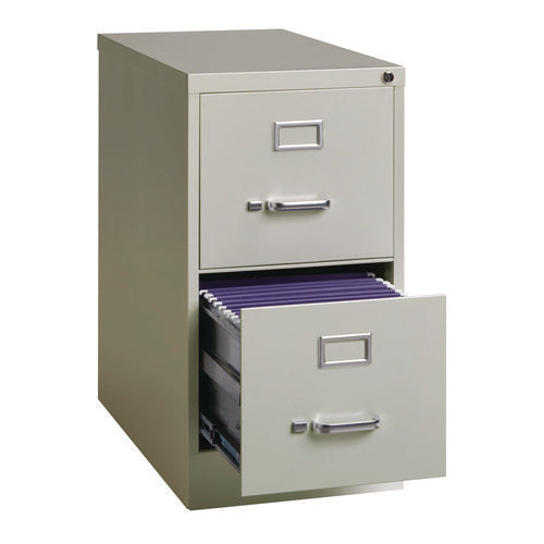 Alera Two-drawer Economy Vertical File 2 Letter-size File Drawers Light Gray 15"x25"x28.38"