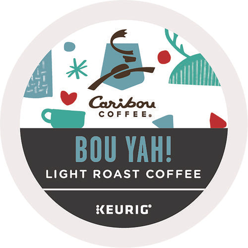 Caribou Coffee Bou Yah K-cup Pods Light Roast 22/box