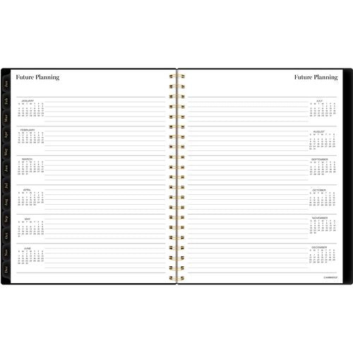 Cambridge Radiate Weekly/monthly Planner Stylized Solar-eclipse Artwork 11x9.25 Black/gold Cover 12-month (jan To Dec): 2025