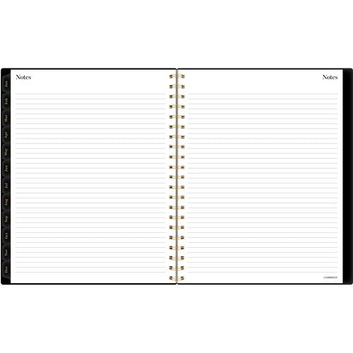 Cambridge Radiate Weekly/monthly Planner Stylized Solar-eclipse Artwork 11x9.25 Black/gold Cover 12-month (jan To Dec): 2025