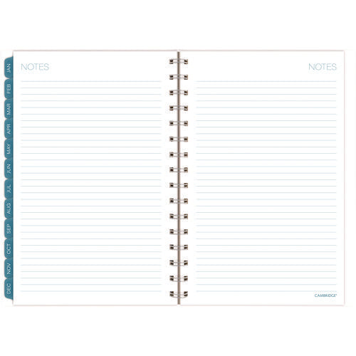 Cambridge Glacier Weekly/monthly Planner Glacier Artwork 8.5"x6.38" Blue/gray/silver Cover 12-month (jan To Dec): 2025