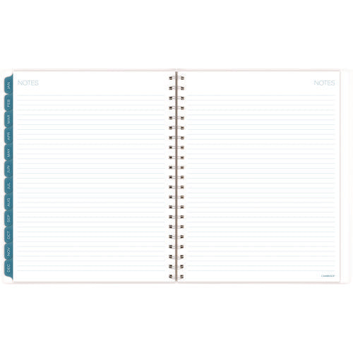 Cambridge Glacier Weekly/monthly Planner Glacier Artwork 11"x9.25" Blue/gray/silver Cover 12-month (jan To Dec): 2025