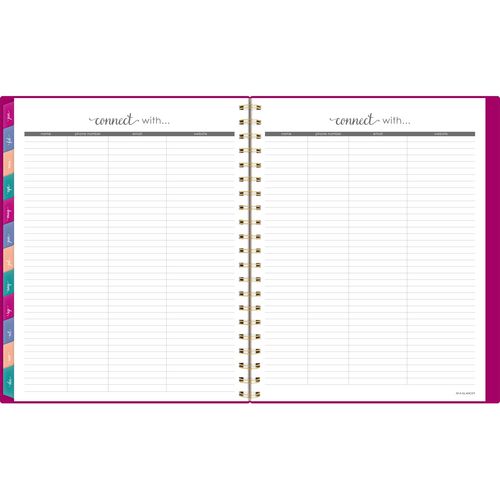 AT-A-GLANCE Harmony Weekly/monthly Poly Planner Weekly: Vertical Format 11x9.38 Purple/gold Cover 13-month (jan To Jan): 2025-2026