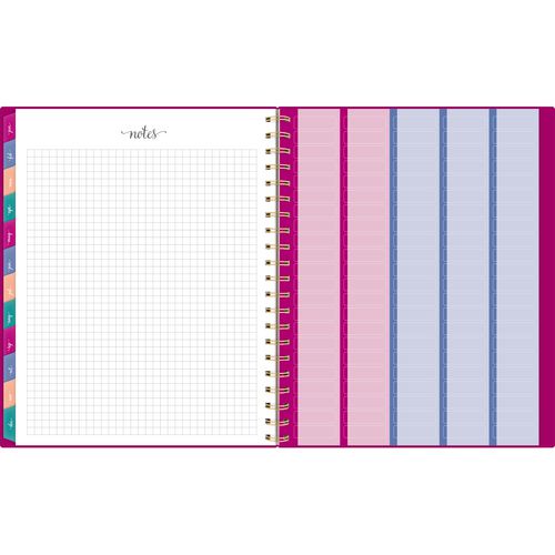 AT-A-GLANCE Harmony Weekly/monthly Poly Planner Weekly: Vertical Format 11x9.38 Purple/gold Cover 13-month (jan To Jan): 2025-2026