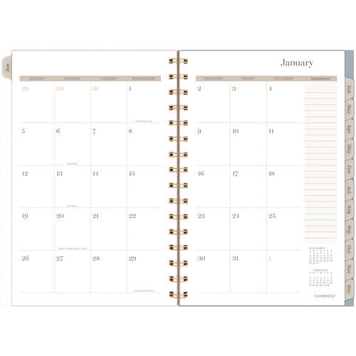 Cambridge Triad Weekly/monthly Planner Geometric Artwork 8.5"x6.38" Multicolor Cover 12-month (jan To Dec): 2025