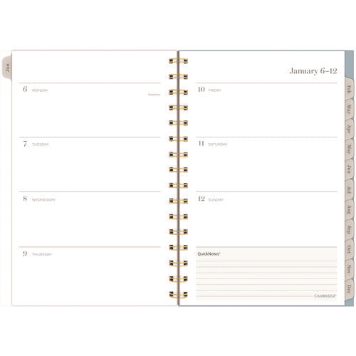 Cambridge Triad Weekly/monthly Planner Geometric Artwork 8.5"x6.38" Multicolor Cover 12-month (jan To Dec): 2025