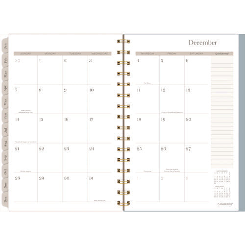 Cambridge Triad Weekly/monthly Planner Geometric Artwork 8.5"x6.38" Multicolor Cover 12-month (jan To Dec): 2025