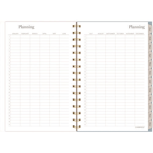 Cambridge Triad Weekly/monthly Planner Geometric Artwork 8.5"x6.38" Multicolor Cover 12-month (jan To Dec): 2025