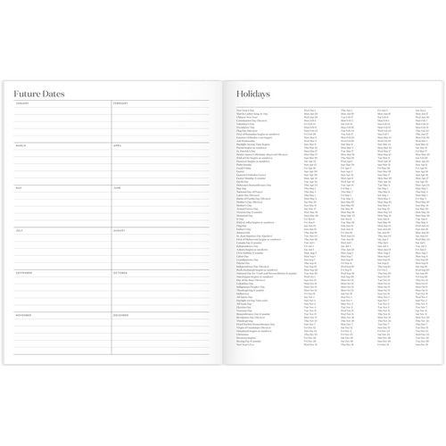 Cambridge Workstyle Monthly Stitched Planner Geometric Artwork 11x8.5 Seaside Blue/gold Cover 12-month (jan To Dec): 2025