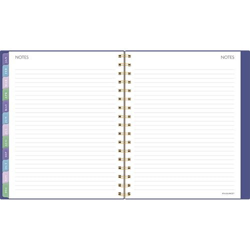 AT-A-GLANCE Badge Geo Weekly/monthly Planner 8.88x7.69 Purple/gold Cover 13-month (jan To Jan): 2025 To 2026