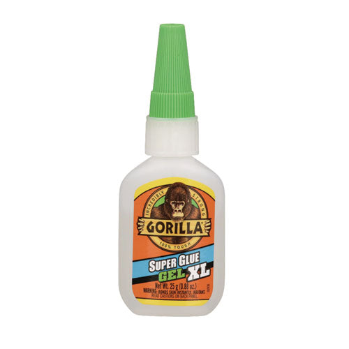 Gorilla Super Glue Gel 0.88 Oz Dries Clear