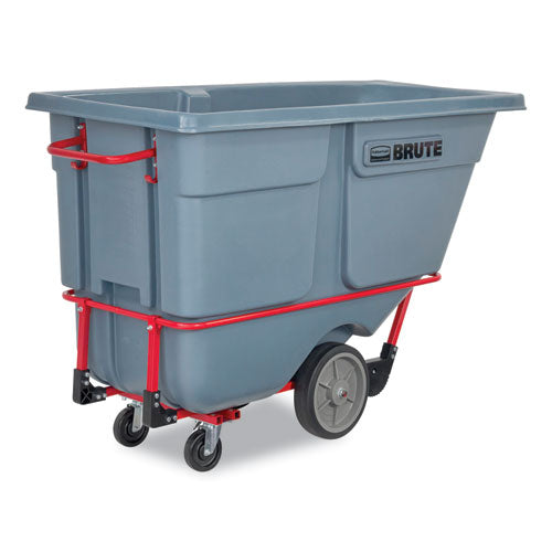 Rubbermaid Commercial Brute Duratilt Frame Tilt Truck Heavy Duty 1 Cu Yd 2100 Lb Capacity Rotomolded Resin/leakproof Polyethylene Gray