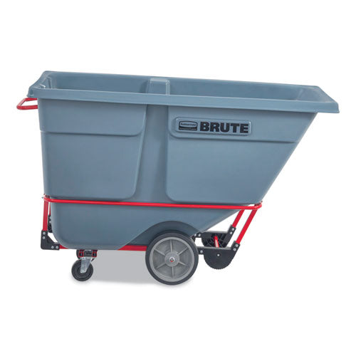 Rubbermaid Commercial Brute Duratilt Frame Tilt Truck Heavy Duty 1 Cu Yd 2100 Lb Capacity Rotomolded Resin/leakproof Polyethylene Gray