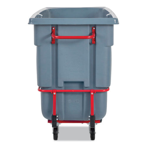 Rubbermaid Commercial Brute Duratilt Frame Tilt Truck Heavy Duty 1 Cu Yd 2100 Lb Capacity Rotomolded Resin/leakproof Polyethylene Gray