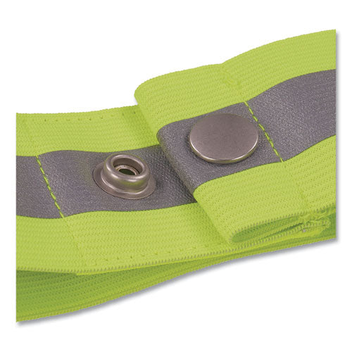 Ergodyne Glowear 8001 Hi-vis Arm And Leg Band With Snap Closure Large/x-large Lime