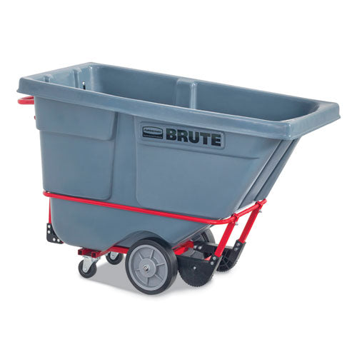 Rubbermaid Commercial Brute Duratilt Frame Tilt Truck Heavy Duty 0.5 Cu Yd 1400 Lb Capacity Rotomolded Resin/leakproof Polyethylene Gray