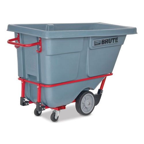 Rubbermaid Commercial Brute Duratilt Frame Tilt Truck Heavy Duty 0.5 Cu Yd 1400 Lb Capacity Rotomolded Resin/leakproof Polyethylene Gray