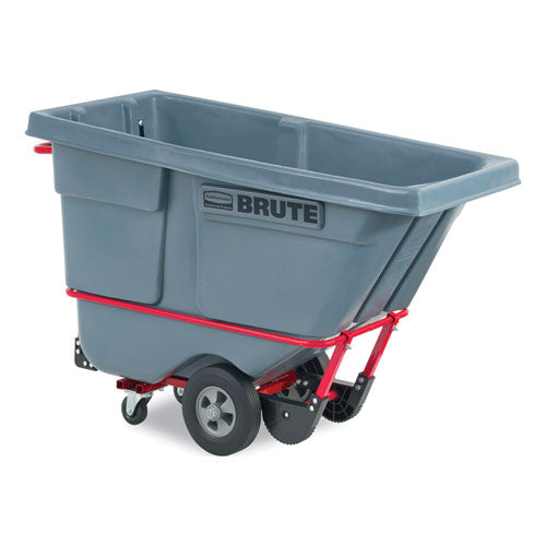 Rubbermaid Commercial Brute Duratilt Frame Tilt Truck Standard Duty 0.5 Cu Yd 850 Lb Capacity Rotomolded Resin/leakproof Polyethylene Gray