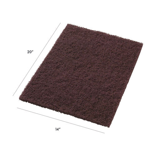 Americo Dominator Strip Pad 14x20 Burgundy 5/Case