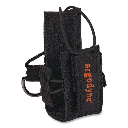 Ergodyne Squids 3772 Radio Holster Trap Small 1x2x4 Polyester Black