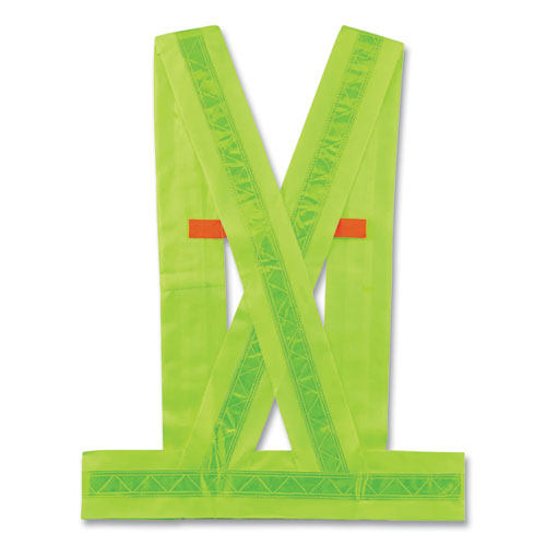 Ergodyne Glowear 8140ba Class 1 Breakaway Sash Polyester Medium/large Lime