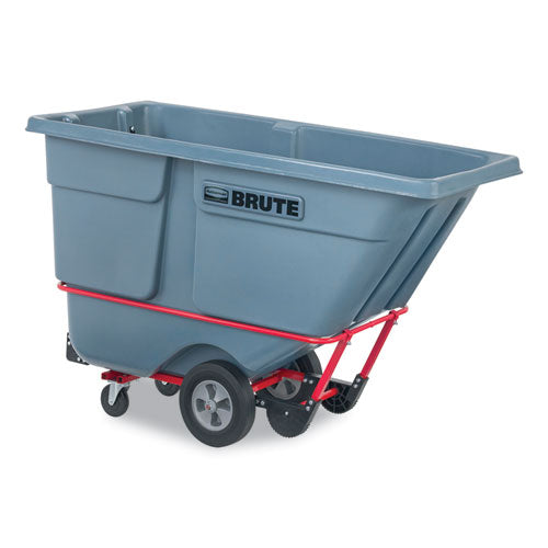 Rubbermaid Commercial Brute Duratilt Frame Tilt Truck Standard Duty 1 Cu Yd 1200 Lb Capacity Rotomolded Resin/leakproof Polyethylene Gray