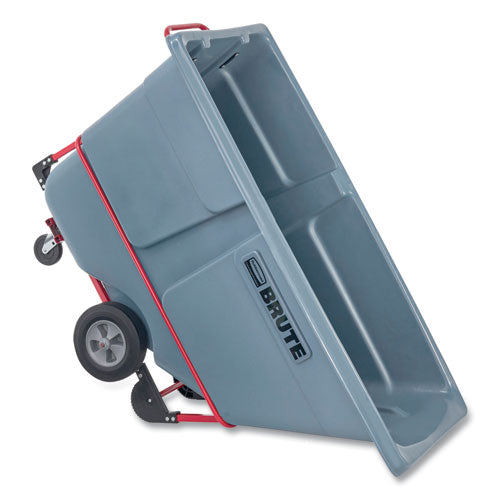 Rubbermaid Commercial Brute Duratilt Frame Tilt Truck Standard Duty 1 Cu Yd 1200 Lb Capacity Rotomolded Resin/leakproof Polyethylene Gray