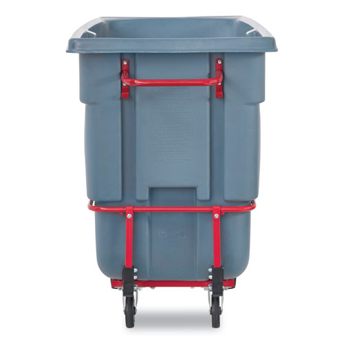 Rubbermaid Commercial Brute Duratilt Frame Tilt Truck Standard Duty 1 Cu Yd 1200 Lb Capacity Rotomolded Resin/leakproof Polyethylene Gray