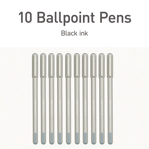 TOPS Pentonic Frost Pen Stick Fine 0.7 Mm Black Ink Pale Gray Barrel 10/pack