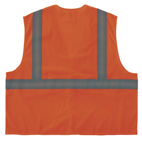 Ergodyne Glowear 8205hl-eco Class 2 Recycled Hi-vis Vest Mesh Polyester 2x-large/3x-large Orange