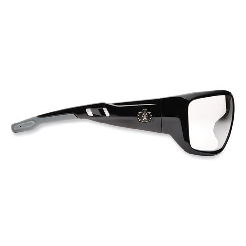 Ergodyne Skullerz Baldr Safety Glasses Black Nylon Impact Frame Clear Polycarbonate Lens