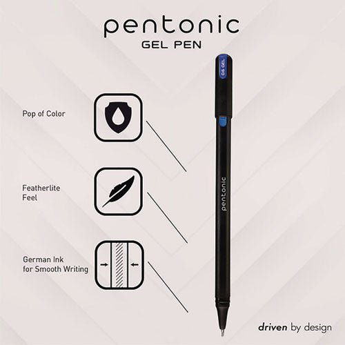 TOPS Pentonic Gel Stick Pen Set (4) 0.6mm Fine Tip (6) 0.7mm Fine Tip (2) 1 Mm Medium Tip Assorted Ink/barrel Colors 12/pack