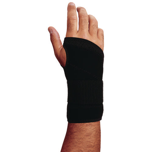 Ergodyne Proflex 4005 Wrist Brace Support With Single Strap X-large Fits Right Hand Black