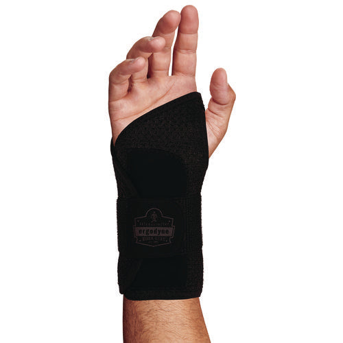 Ergodyne Proflex 4005 Wrist Brace Support With Single Strap X-large Fits Right Hand Black