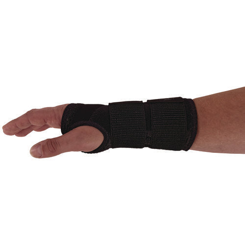 Ergodyne Proflex 4015 Wrist Brace Support With Double Strap Small Fits Right Hand Black