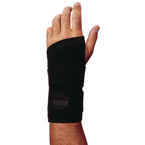 Ergodyne Proflex 4015 Wrist Brace Support With Double Strap X-large Fits Left Hand Black