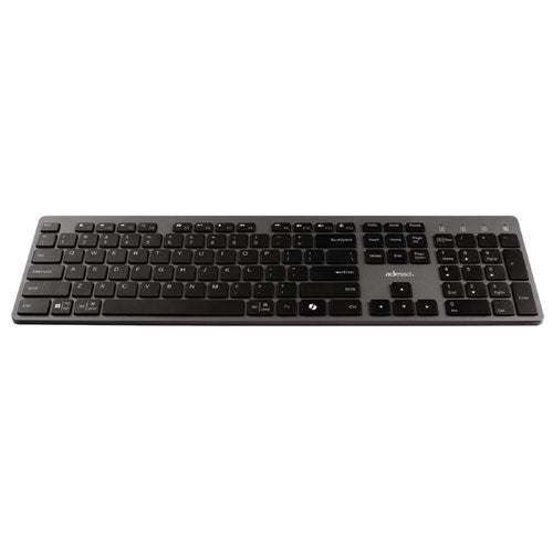 Adesso Wkb-7300 Wireless Keyboard And Mouse 2.4 Ghz Frequency/30 Ft Wireless Range Gray/black