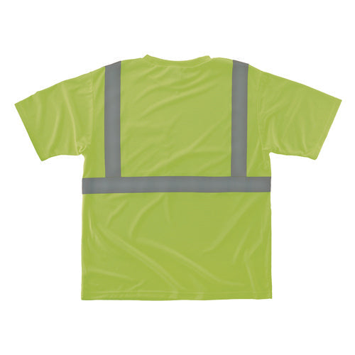 Ergodyne Glowear 8289-eco Class 2 Recycled Hi-vis T-shirt 2x-large Lime