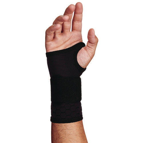 Ergodyne Proflex 680 Wrist Support Sleeve - Single Strap Medium Fits Left Hand/right Hand Black