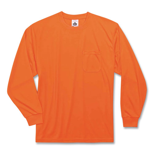 Ergodyne Glowear 8091 Non-certified Hi-vis Long Sleeve Shirt 5x-large Orange