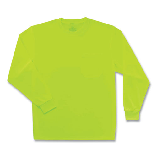 Ergodyne Glowear 8091 Non-certified Hi-vis Long Sleeve Shirt Large Lime