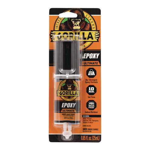 Gorilla Epoxy Ultimate 0.85 Oz Syringe Dries Black