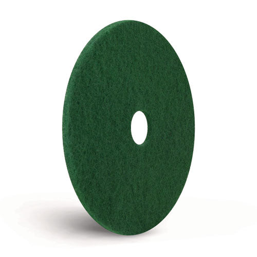 Americo Scrubbing Pads 12" Diameter Green 5/Case