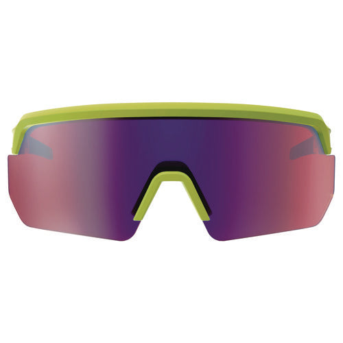 Ergodyne Skullerz Aegir-afaspm Anti-scratch And Enhanced Anti-fog Safety Glasses Lime Frame Purple Mirror Polycarb Lens