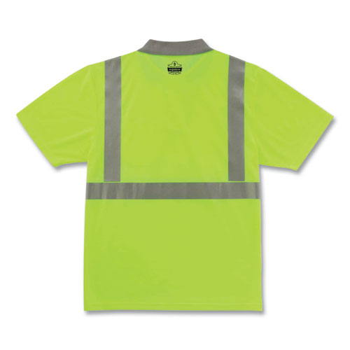 Ergodyne Glowear 8295 Class 2 Hi-vis Polo Shirt 5x-large Lime