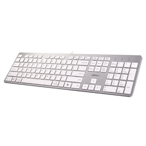 Adesso Akb-730uw Keyboard Silver/white