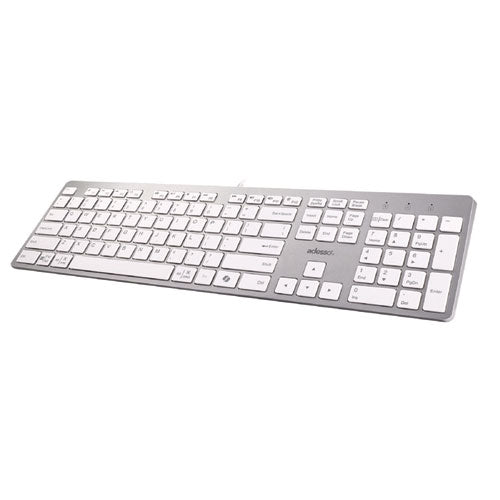 Adesso Akb-730uw Keyboard Silver/white