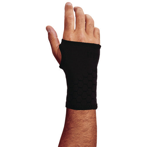 Ergodyne Proflex 660 Wrist Support Sleeve Large Fits Left Hand/right Hand Black